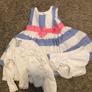 Carters Baby Girl dress and cardigan size 6 months